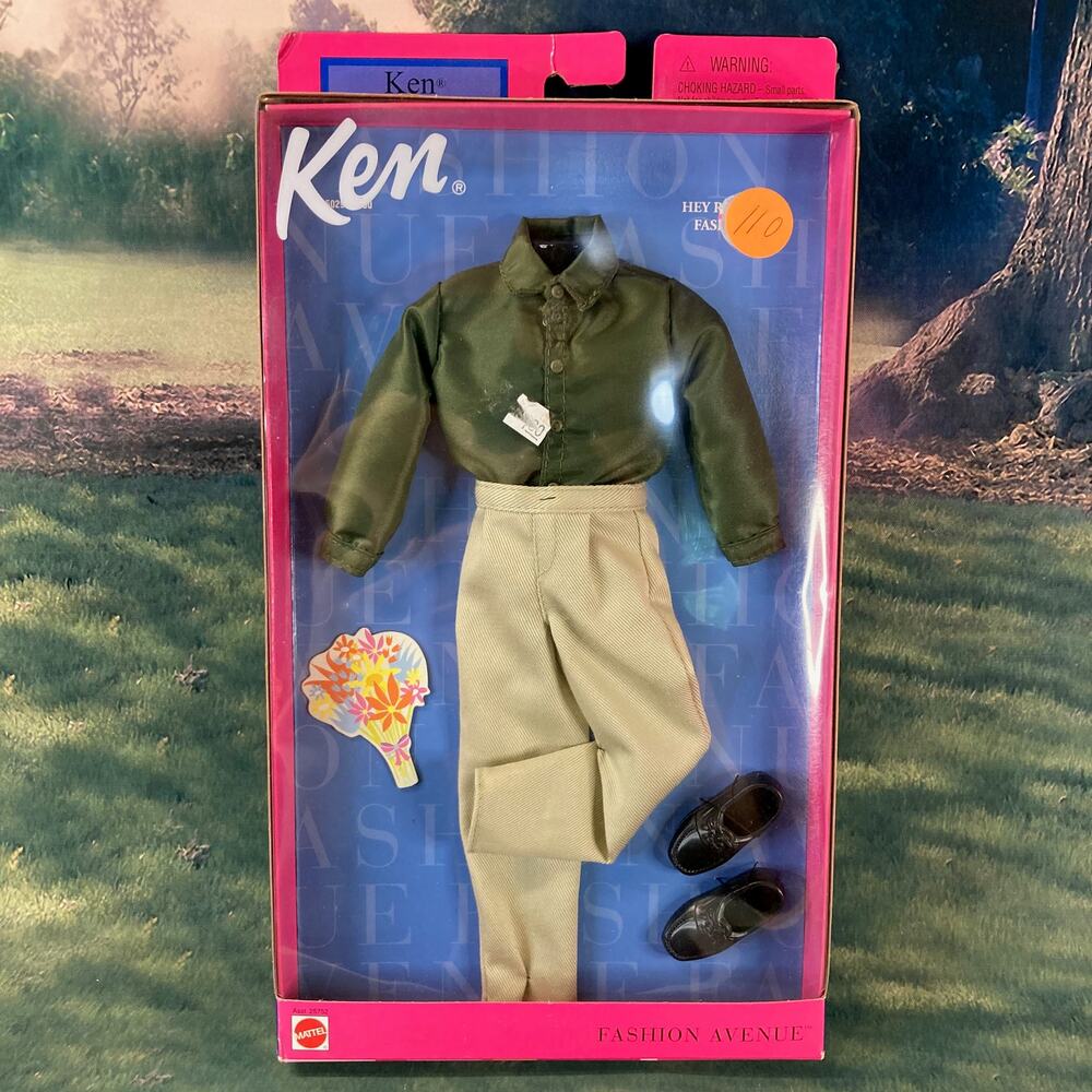 Y2K Mattel Barbie Fashion Avenue Hey Romeo Ken Khaki Pants OF #25752 (2001) NRFB